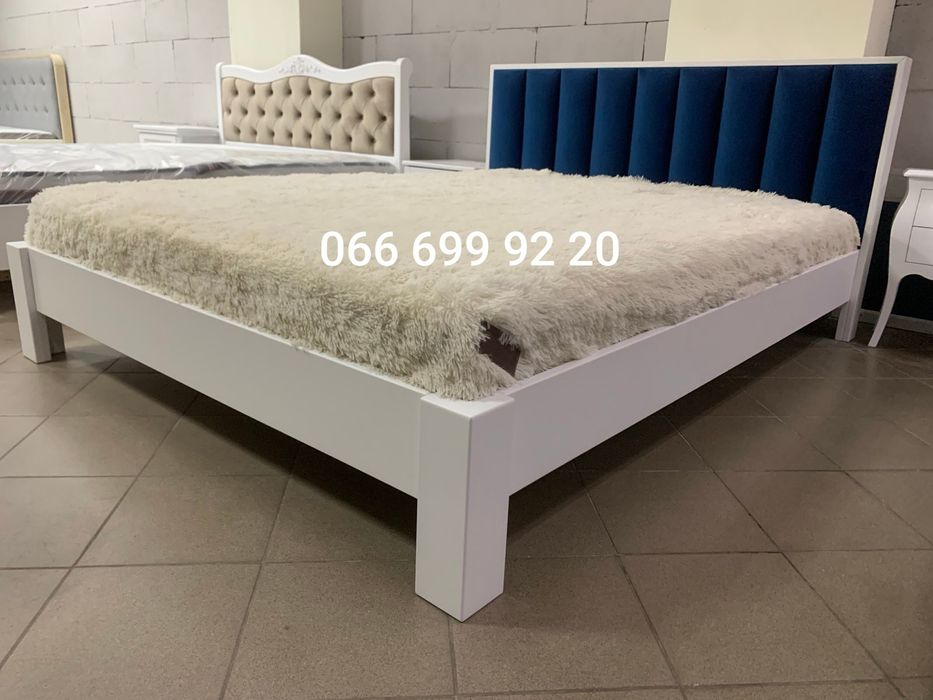 Ліжко "Лондон" з масиву вільхи (з дерева) розміром 160*200 см