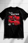 Koszulka M Czerwona Toyota Supra MK4 | Prezent dla Fana Motoryzacji