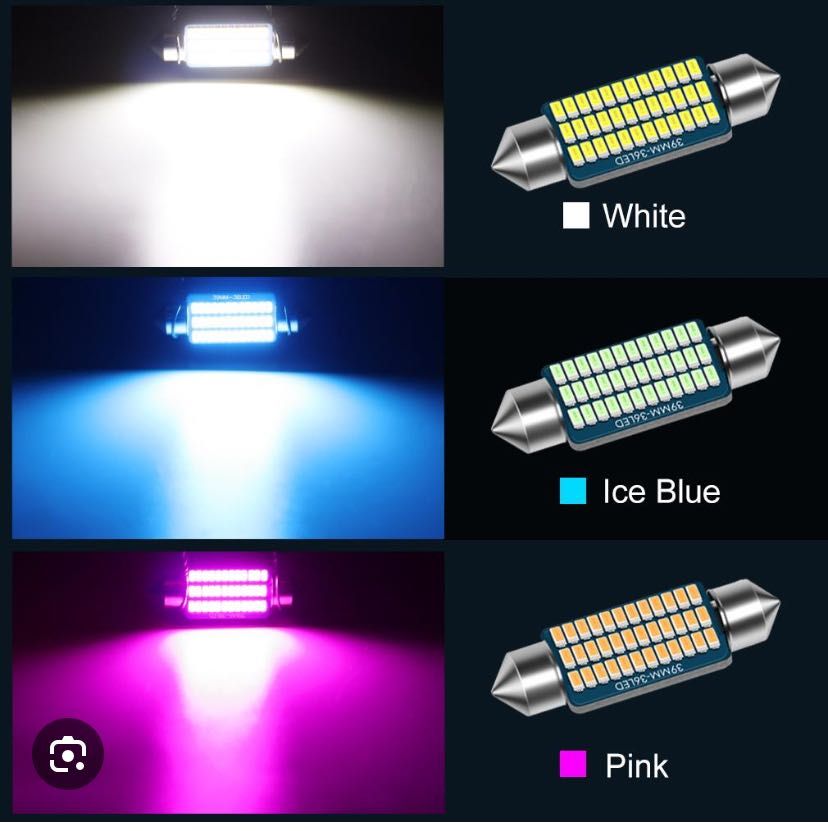 LED blue синій колір 41-42 mm