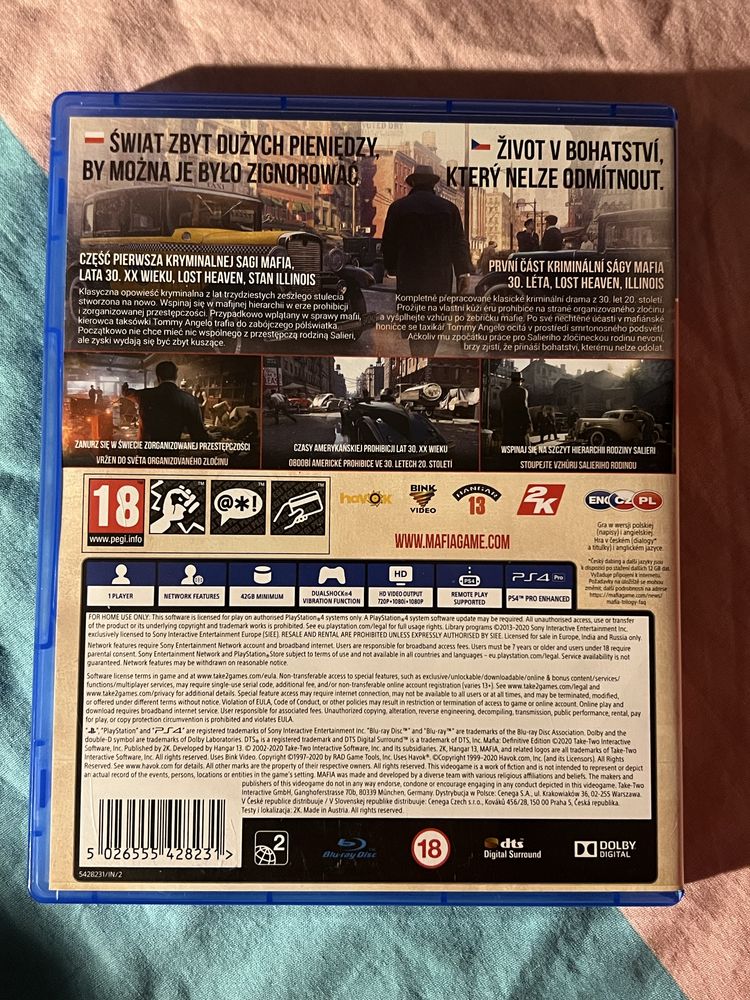 Mafia definitive edition ps4/ps5