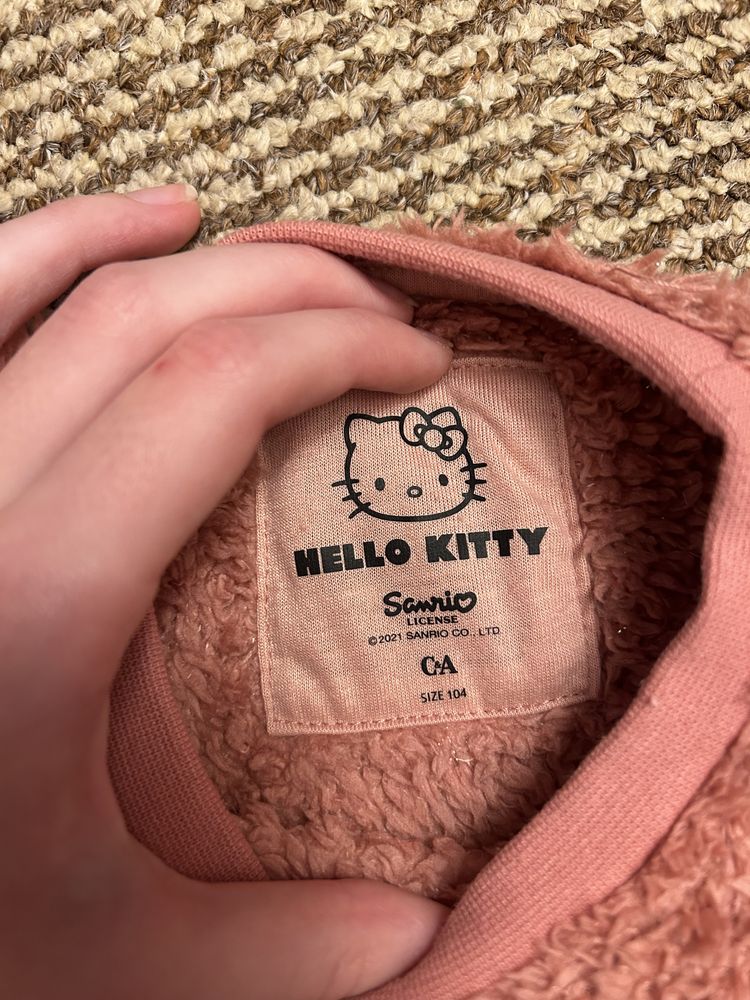 Cieplutka bluza Hello Kitty + torebka