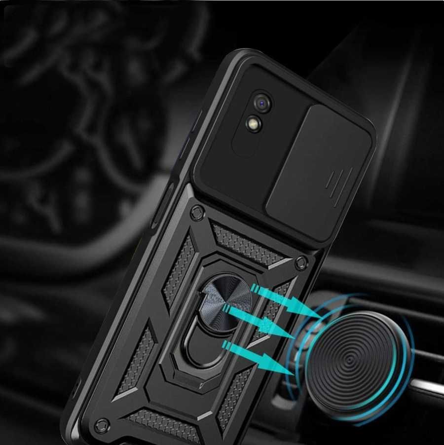 Etui Pancerne do Xiaomi Redmi 9A + Szkło Hartowane