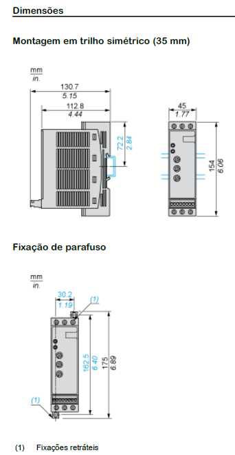 Suavizador de Arranque para motores assincronos trifásicos até 15 Kw