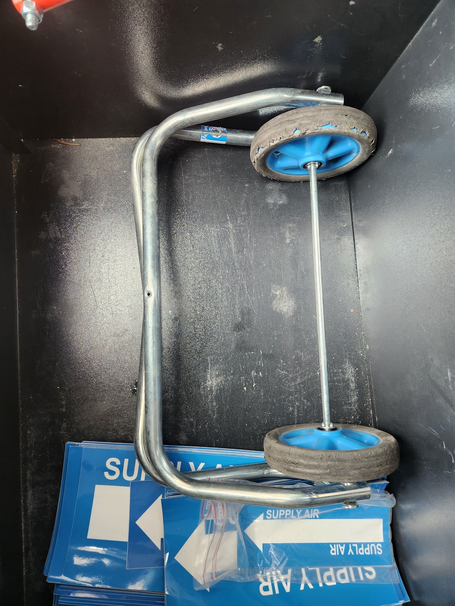 Carrinhos de transporte de condutas spiro