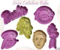 Cortadores de bolachas Barbie - Pack de 6