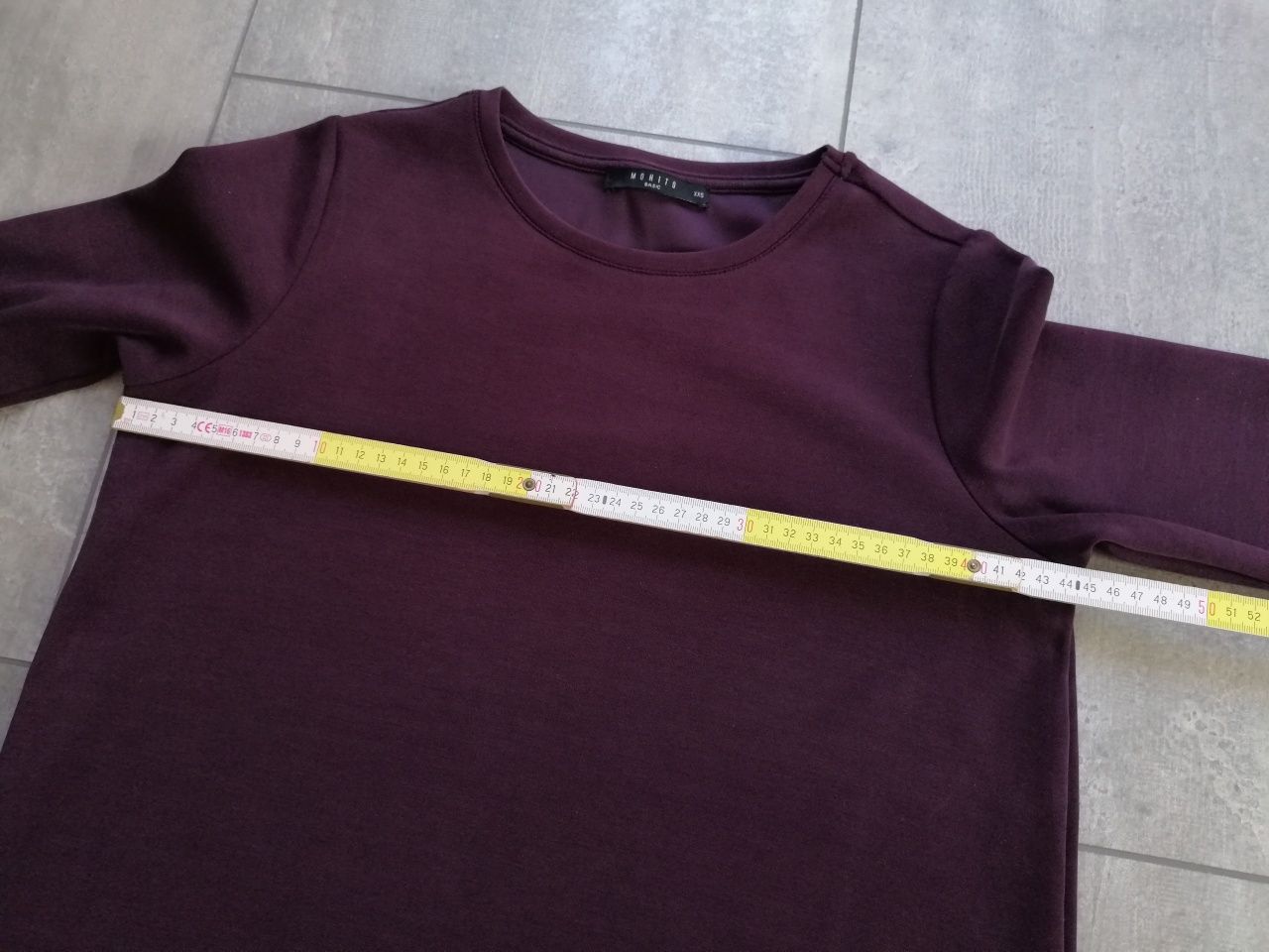 XXS/XS / sukienka oversize / rękaw 3/4 / pudełkowa / oversize wiosna