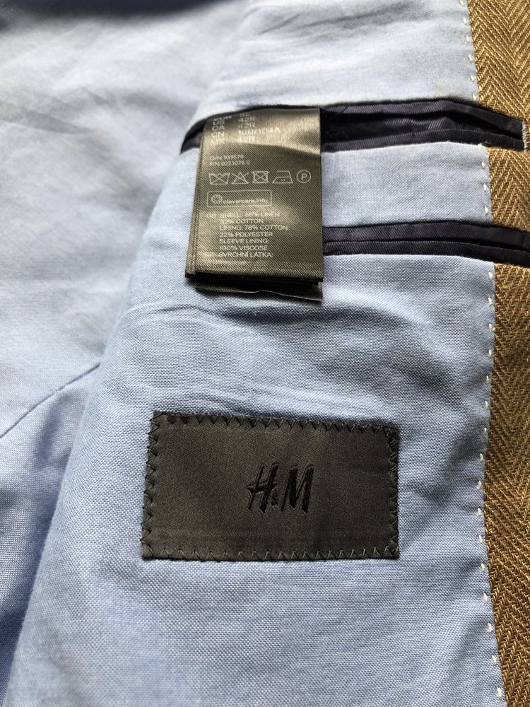 Крутий піджак від H/M  Лен/хлопок Розмір 52 (L)