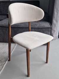 Krzesło Oleandro Wood  orzech, jasna tapicerka powystawowe 2 szt.