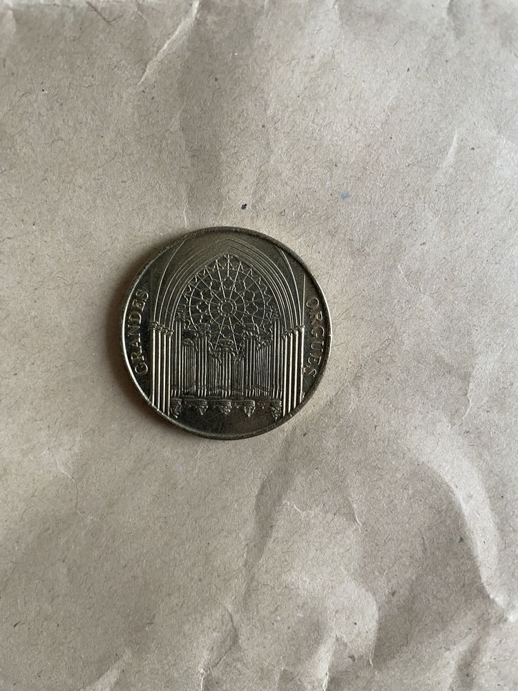 Монета с собора NOTRE DAME DE PARIS ,