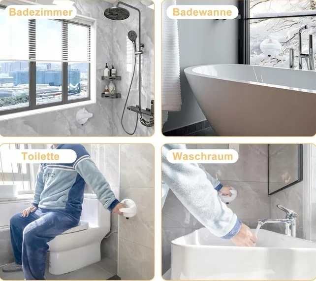 PORĘCZ pod prysznic pomocniczy uchwyt łazienkowy na przyssawki NrD275