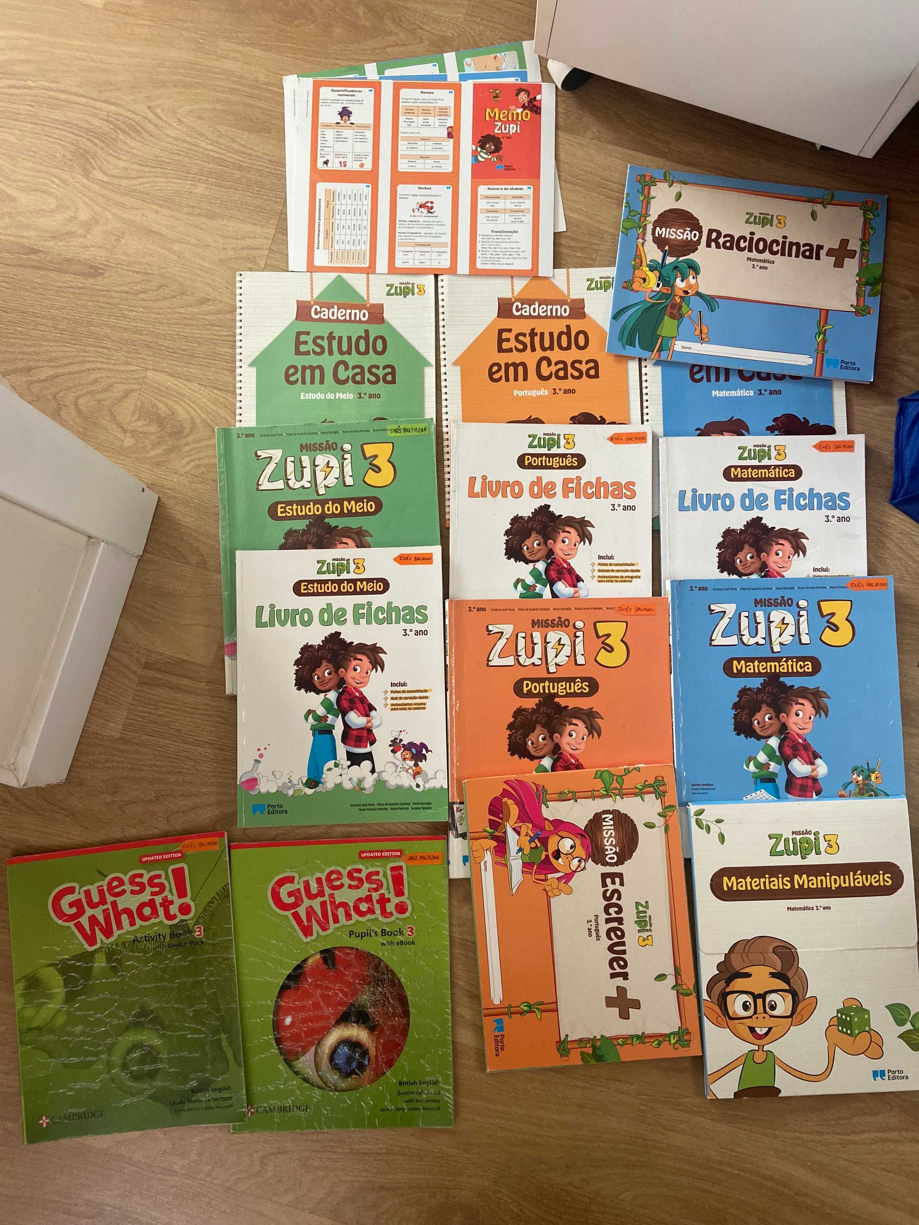 Zupi 3º ano.  Guess What, livros Cambridge