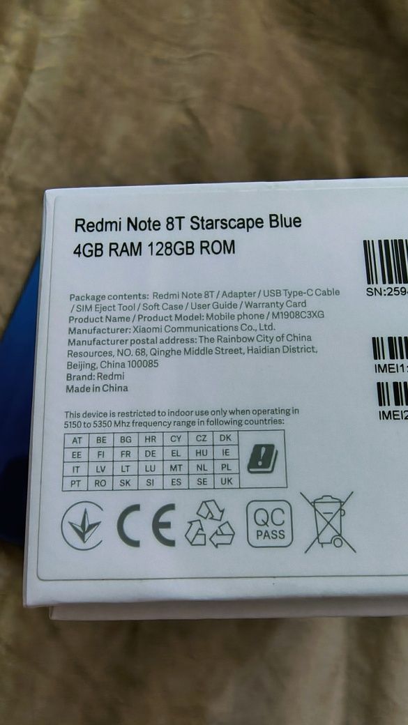 Xiaomi redmi note 8t
