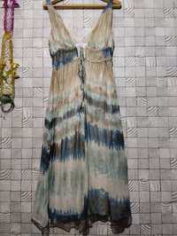 Літня сукня Максі Zara р. M шовк з люрексом