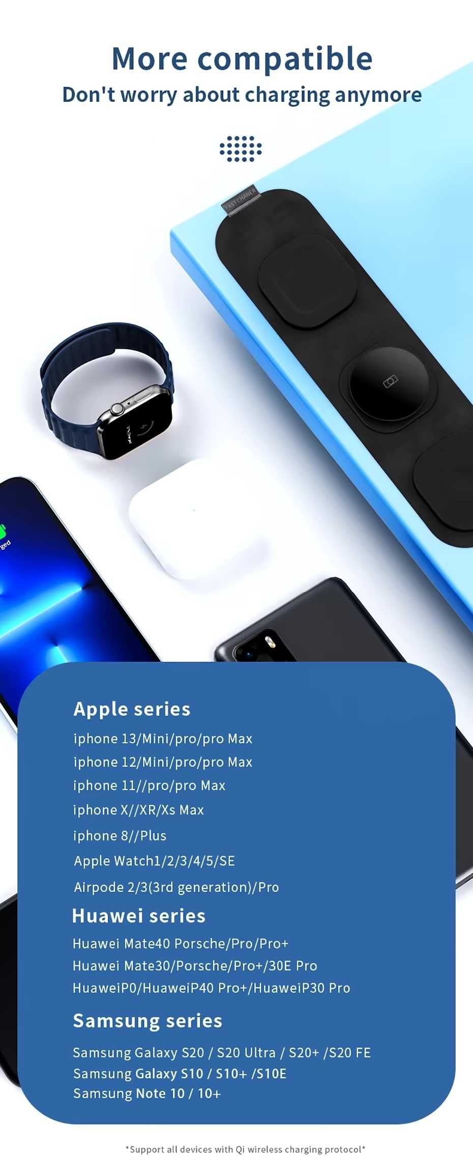 Carregador MAGSAFE 3 in 1 - Apple