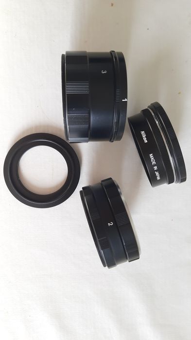 Adaptador Nikon BR-3 e tubos de macro
