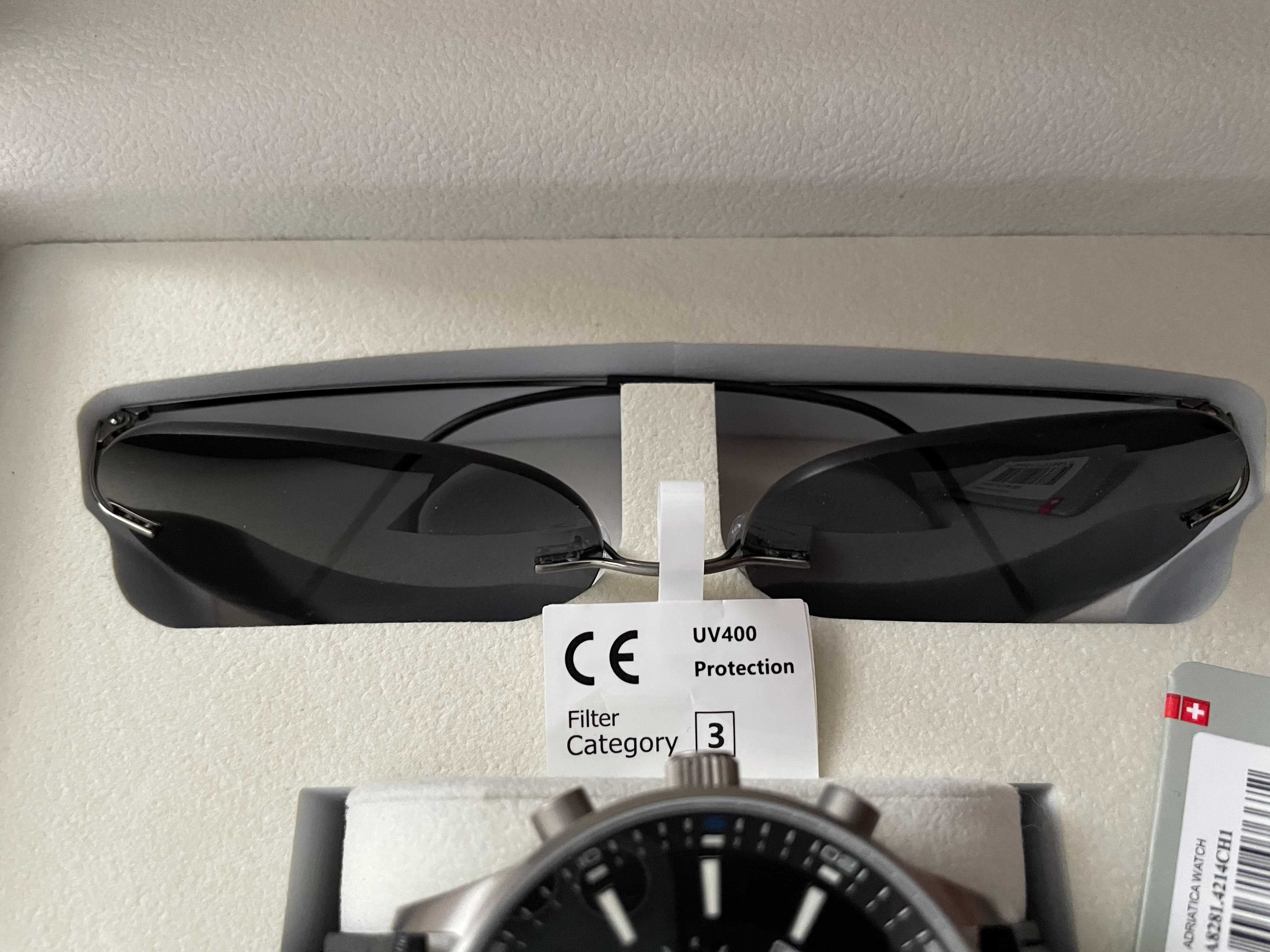 Męski zegarek Adriatica A8281.4214CH1 zestaw okulary przeciwsłoneczne