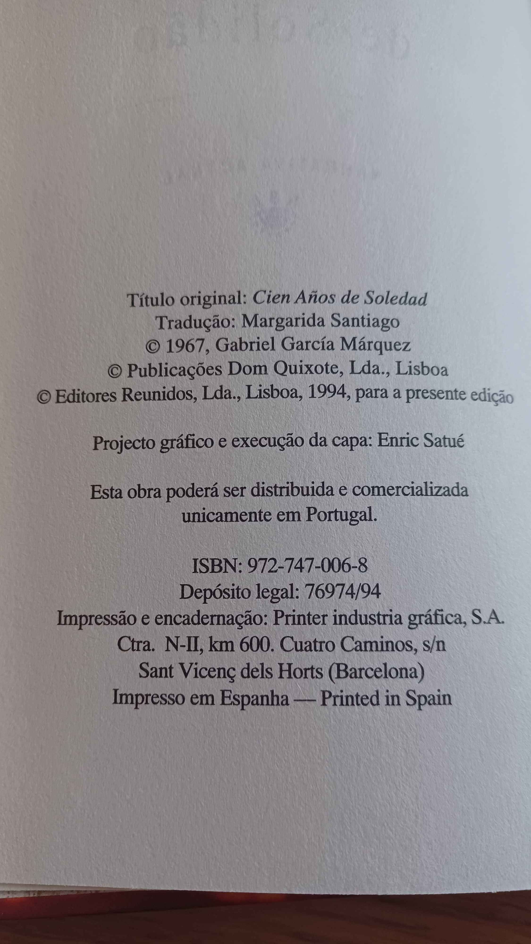 Livro Cem Anos de Solidão