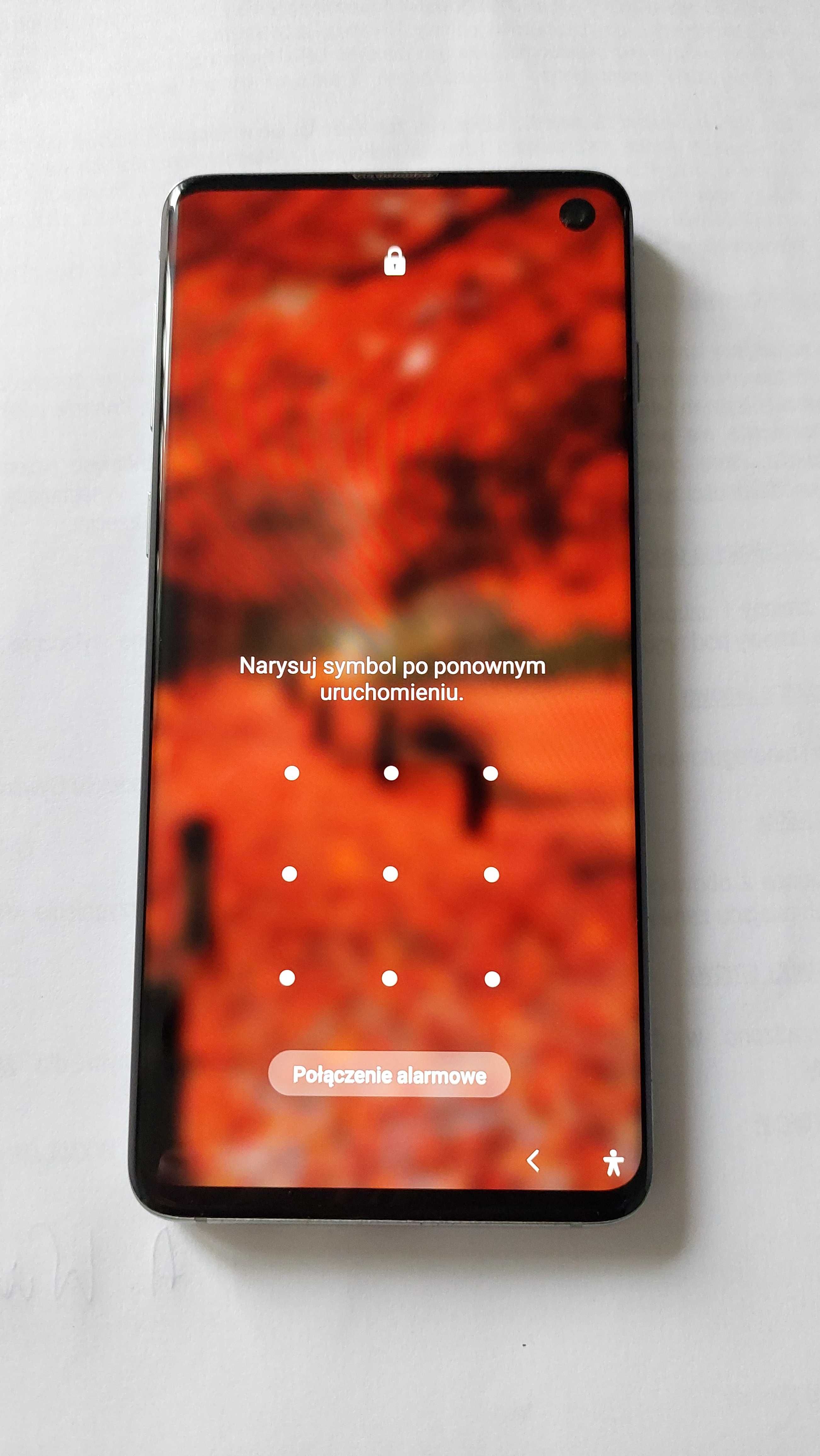 SAMSUNG Galaxy S10 8/128GB 6.1" zablokowany blokadą wzorem