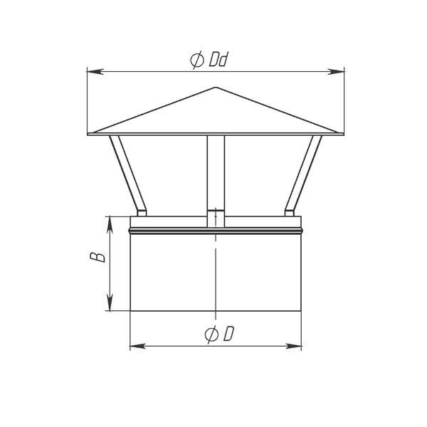 Зонт на дымоход, колпак на трубу, дымник,накрывка,флюгарка