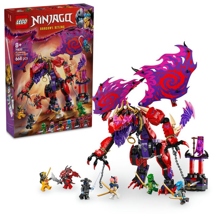 LEGO Ninjago, klocki, Smok chaosu Kiełogrzmot, 71832
LEGO już