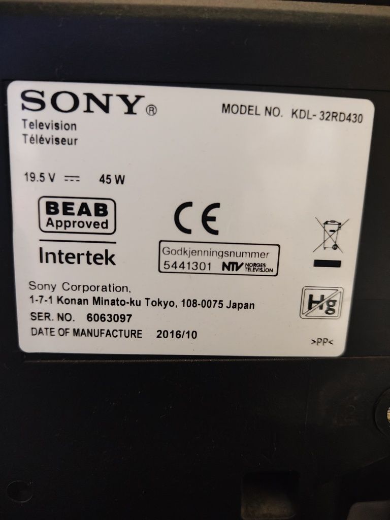 Telewizor Sony bravia 32 cale