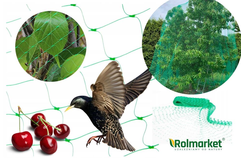 Siatka ochronna zabezpieczająca drzewa przeciw ptakom Różne rozmiary