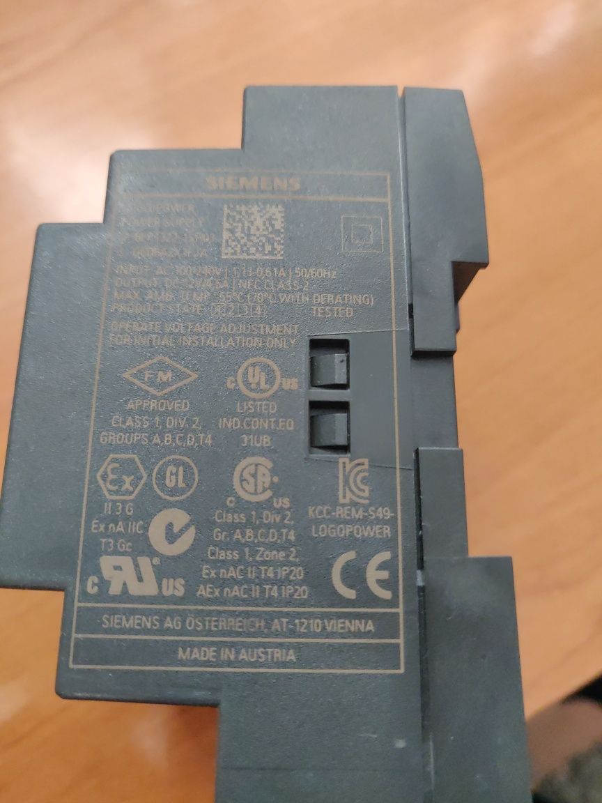 Zasilacz Siemens lOGO ! POWER DC 12V 4.5A 54W 100-240V szyna DIN TH