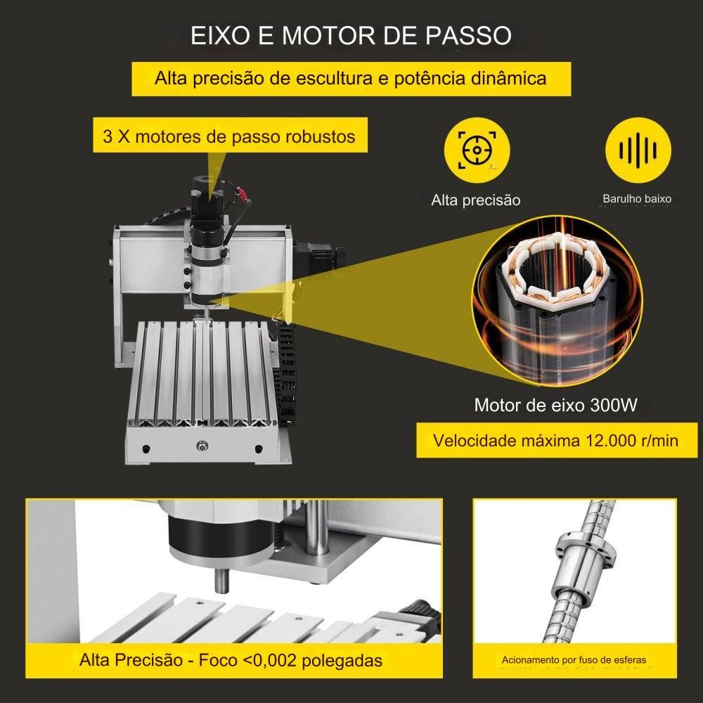 Máquina de Gravação CNC 3 Eixos 3020