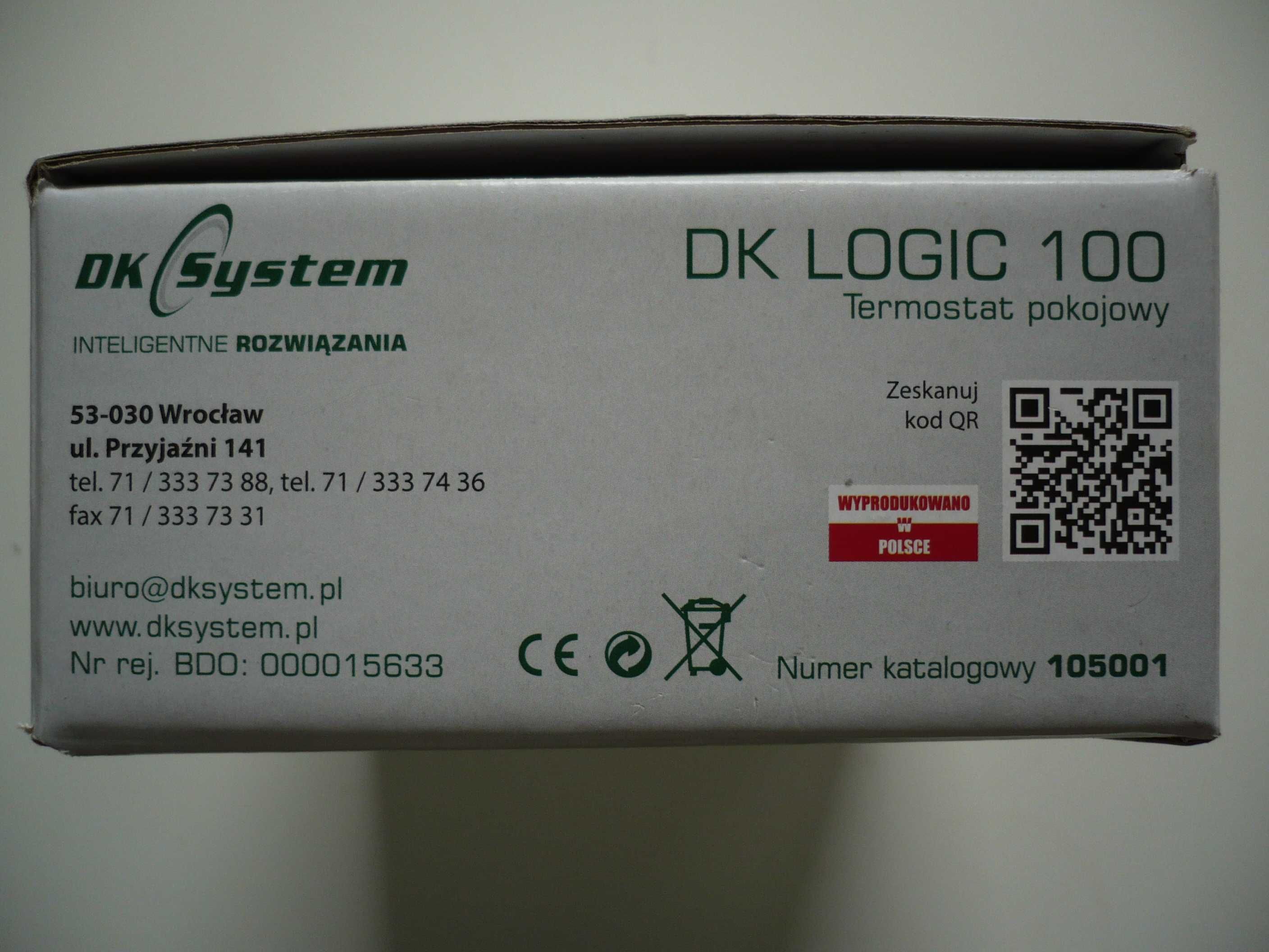 termostat pokojowy regulator DK LOGIC 100