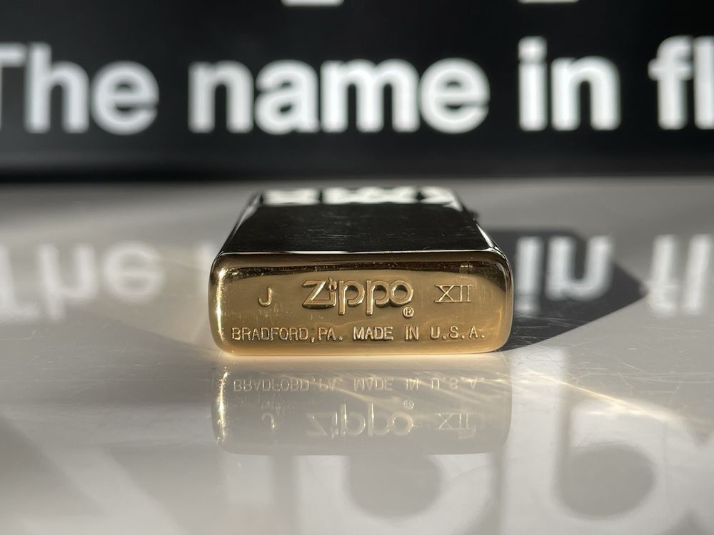 Zippo 1996 Slim, Solid Brass, High Polish Brass, kolor złoty, mosiądz