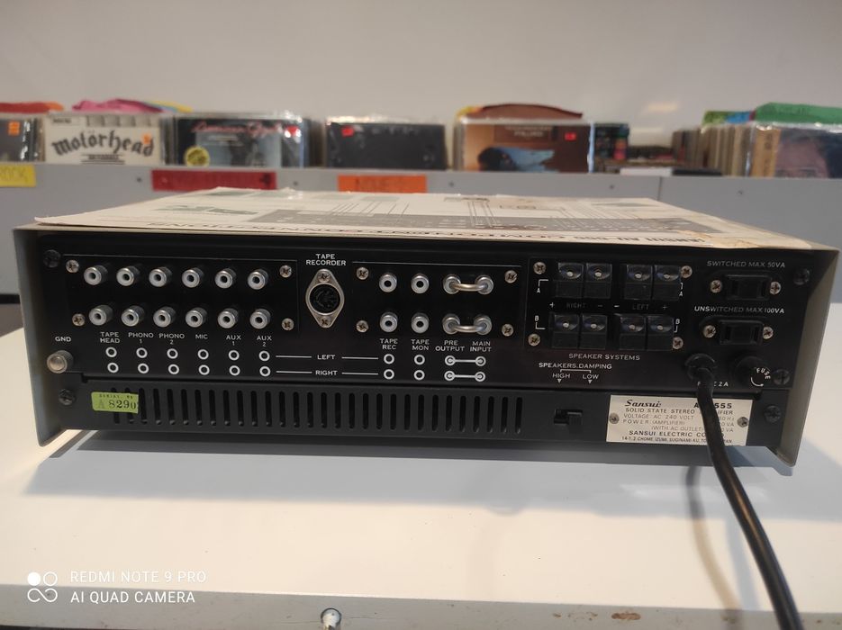 Sansui AU 555 . Wzmacniacz stereo . Stan Super. Gwarancja!