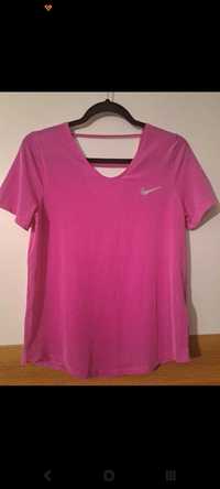 Koszulka trening fitness  Nike Brathe różowa roz S