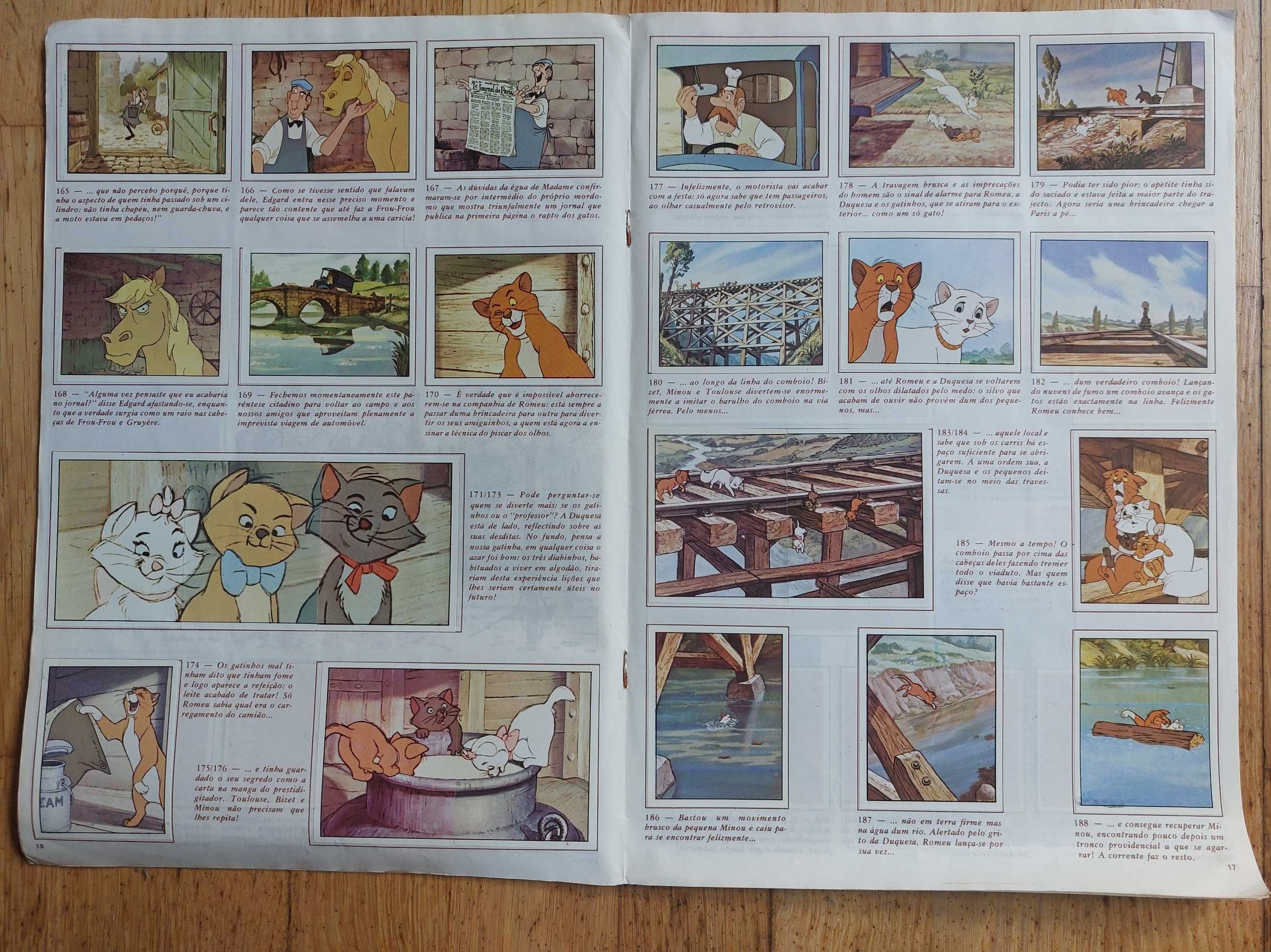 Caderneta de cromos Os Aristogatos - Completa