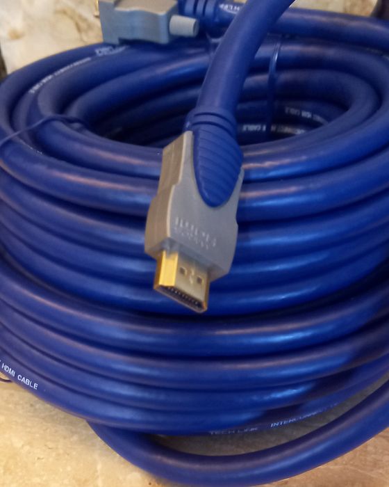 Продам кабель HDMI–DVI Techlink™ 15 м — новый, качественный