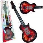 Gitara Rockowa Dzieci Świeci Gra Struny Instrument