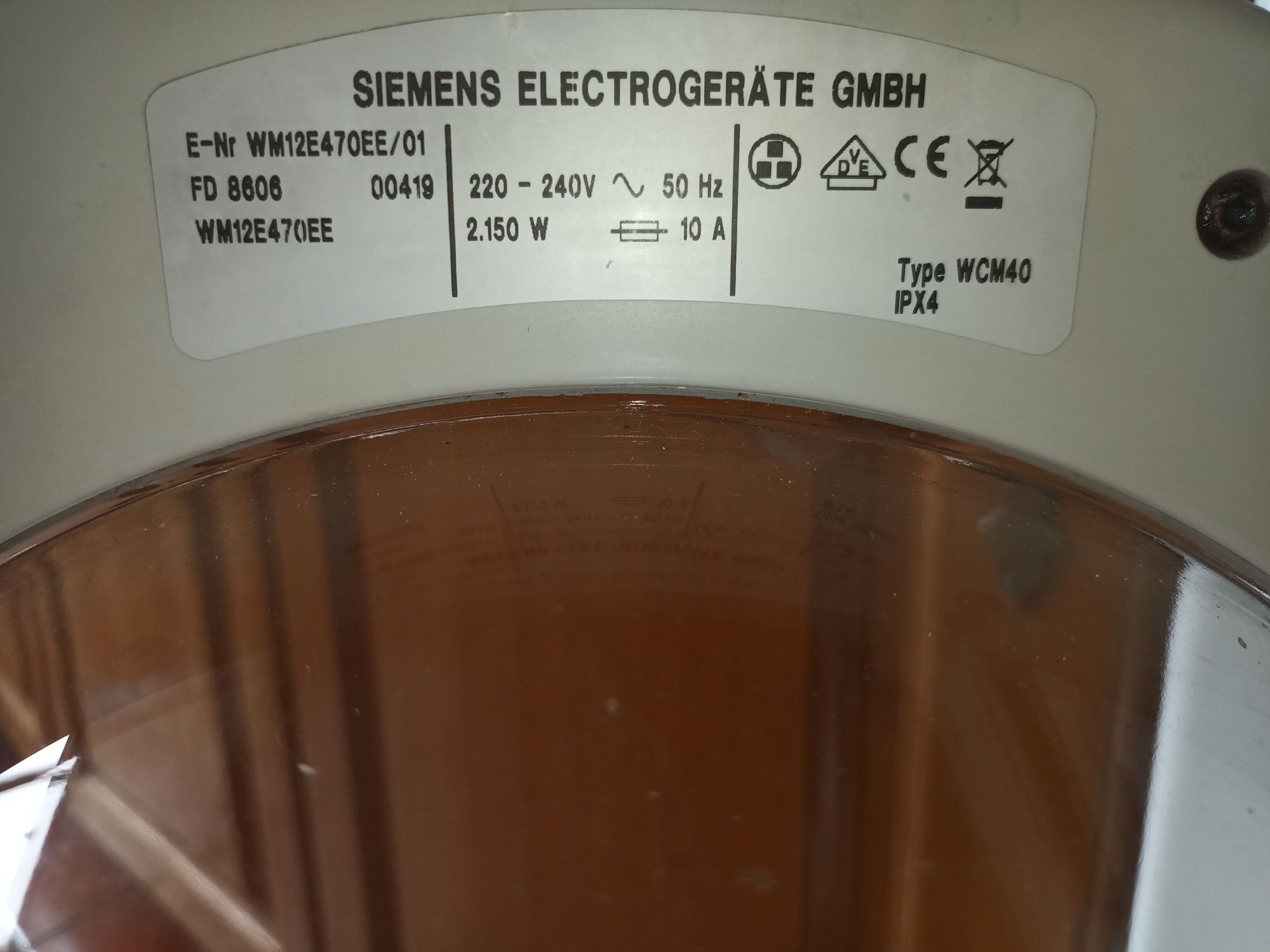 Máquina de lavar roupa (REVISIONADA) Siemens WM12E470EE/01 6kg 1200rpm