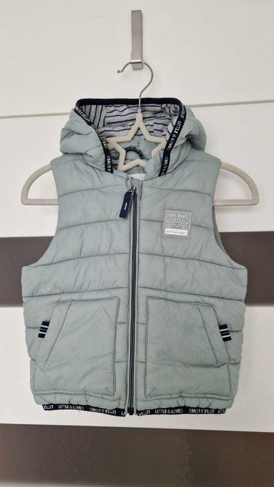 Jak nowa miętowa kamizelka bezrękawnik C&A 92 dla dziecka