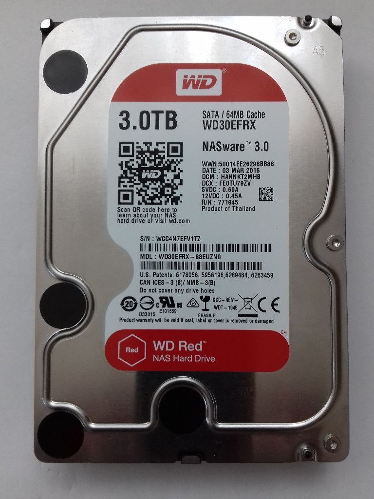 Dysk WD red NAS 3TB WD30EFRX SATA  3,5"