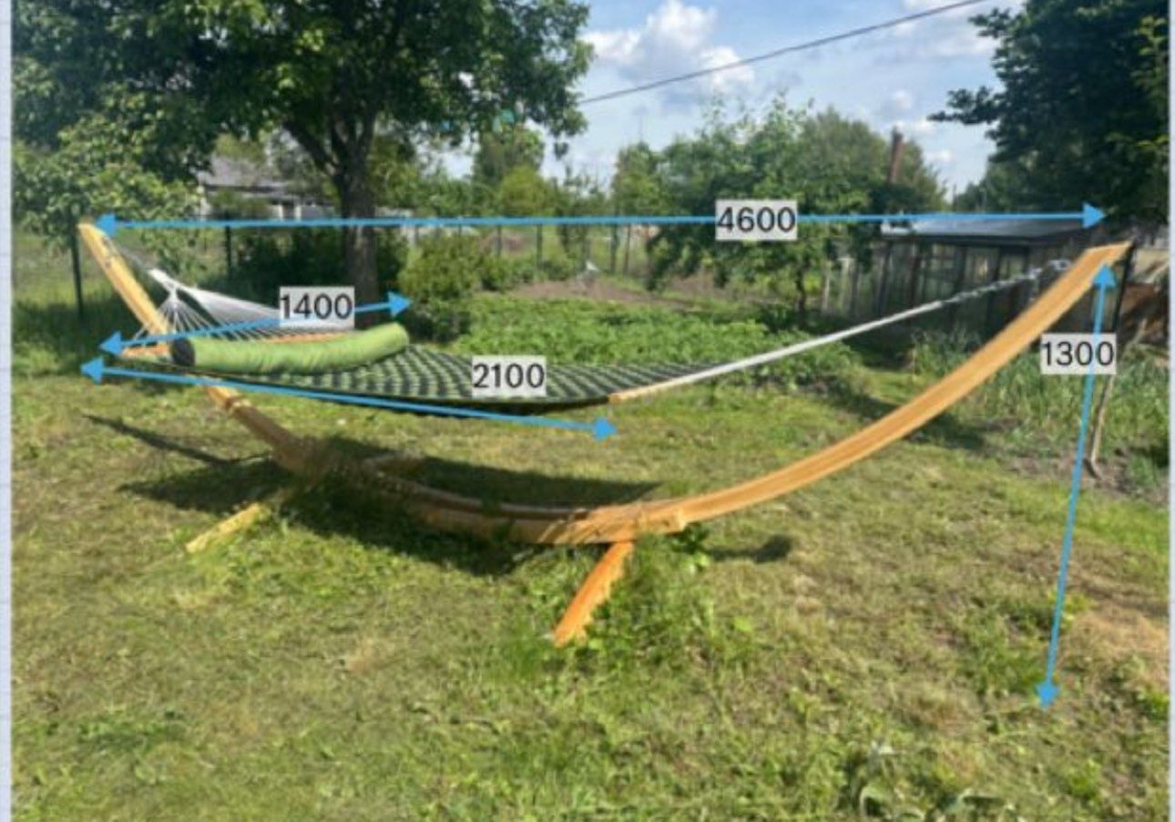 Гамак натяжной с каркасом