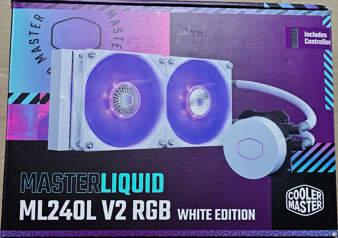 Chłodzenie wodne CoolerMaster MasterLiquid ML240L RGB V2 White Edition