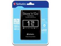 Зовнішній HDD Verbatim 1TB ext., USB 3.0, 2.5", Black. НОВИЙ