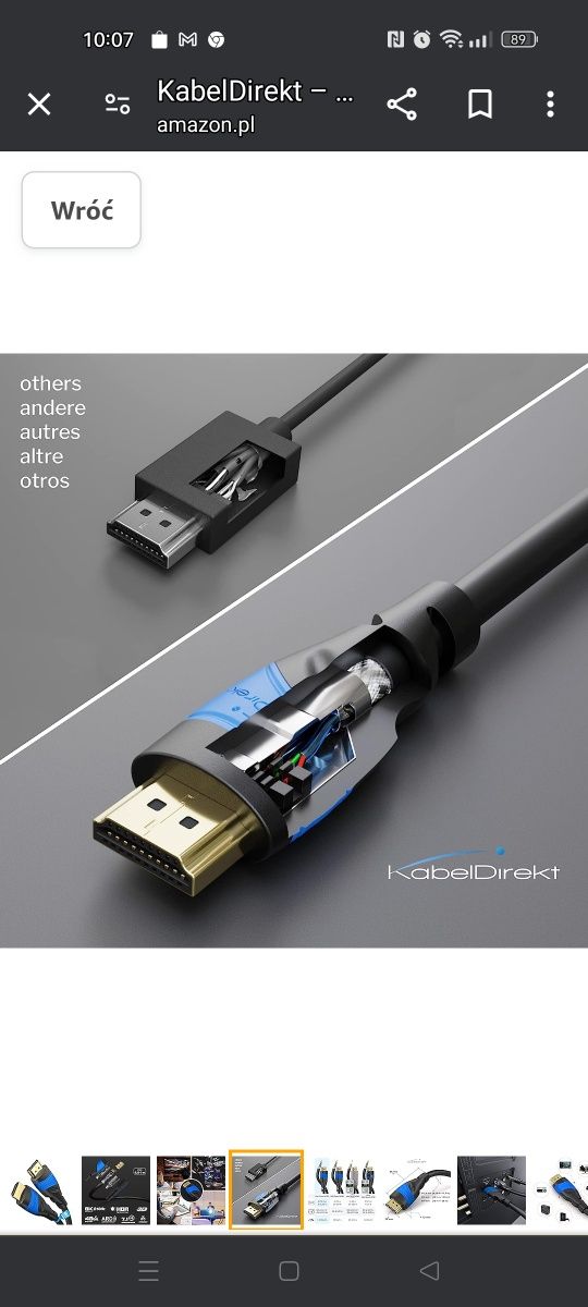 KabelDirekt – Kabel HDMI 8K / 4K – 0,5 m – A.I.S