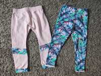 2 pary legginsy hand made rozmiar 92/98 spodnie