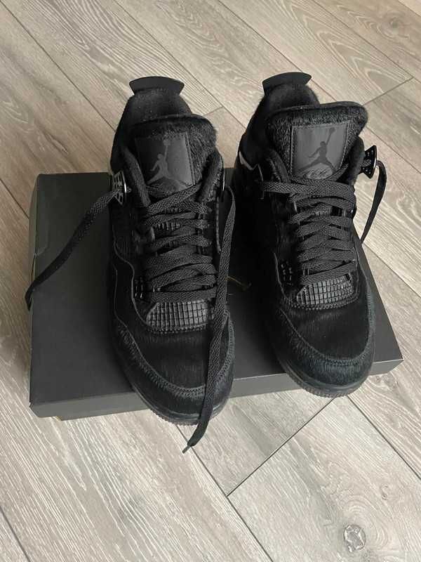 Buty Jordan4Retro Black Cat Moda Obuwie sportowe rozmiar.41