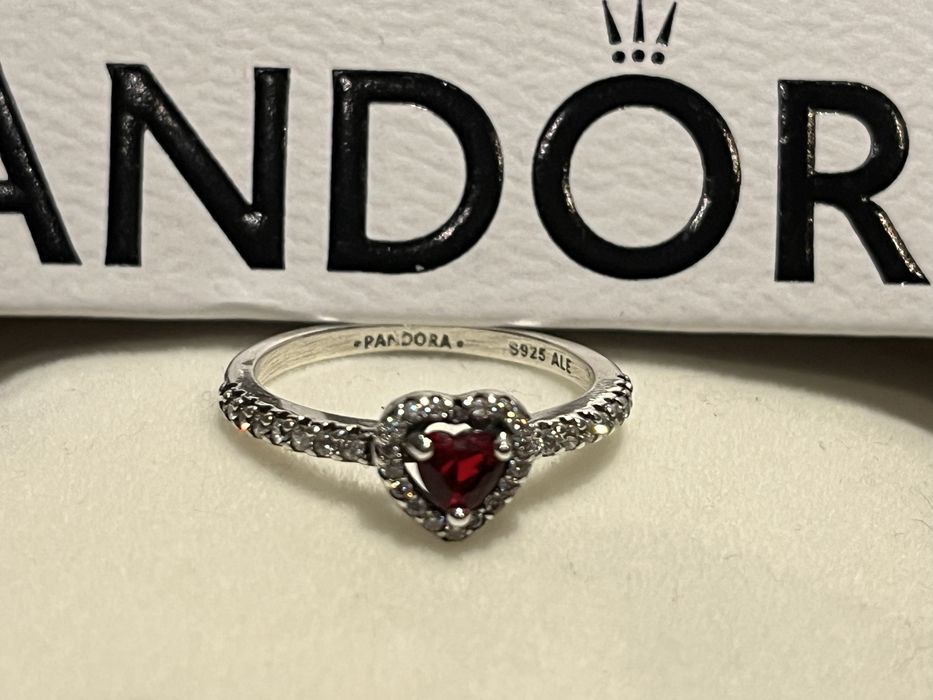 Piękny pierścionek Pandora serce z cyrkoniami 16 nowy srebro 925