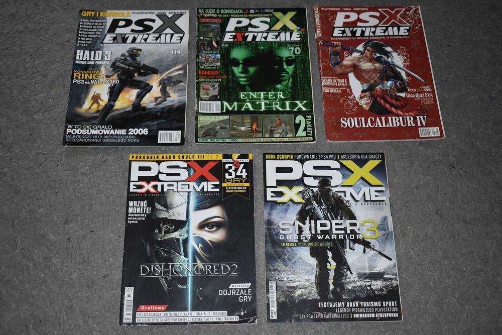 Czasopismo magazyn PSX Extreme Gry Konsole retro czasopisma 5szt.