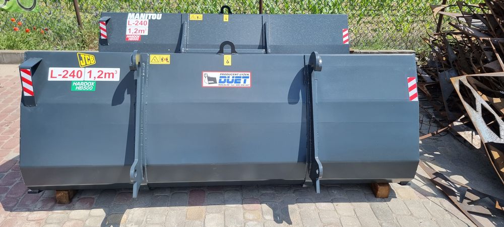 Lemiesz hardox hb500 łyżka szufla krokodyl jcb manitou cat