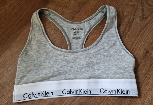 Nowy oryginalny top biustonosz sportowy Calvin Klein 36 S elastyczny