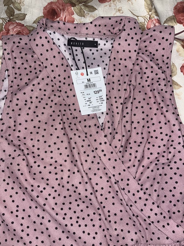 Nowa Sukienka mini w grochy Mohito