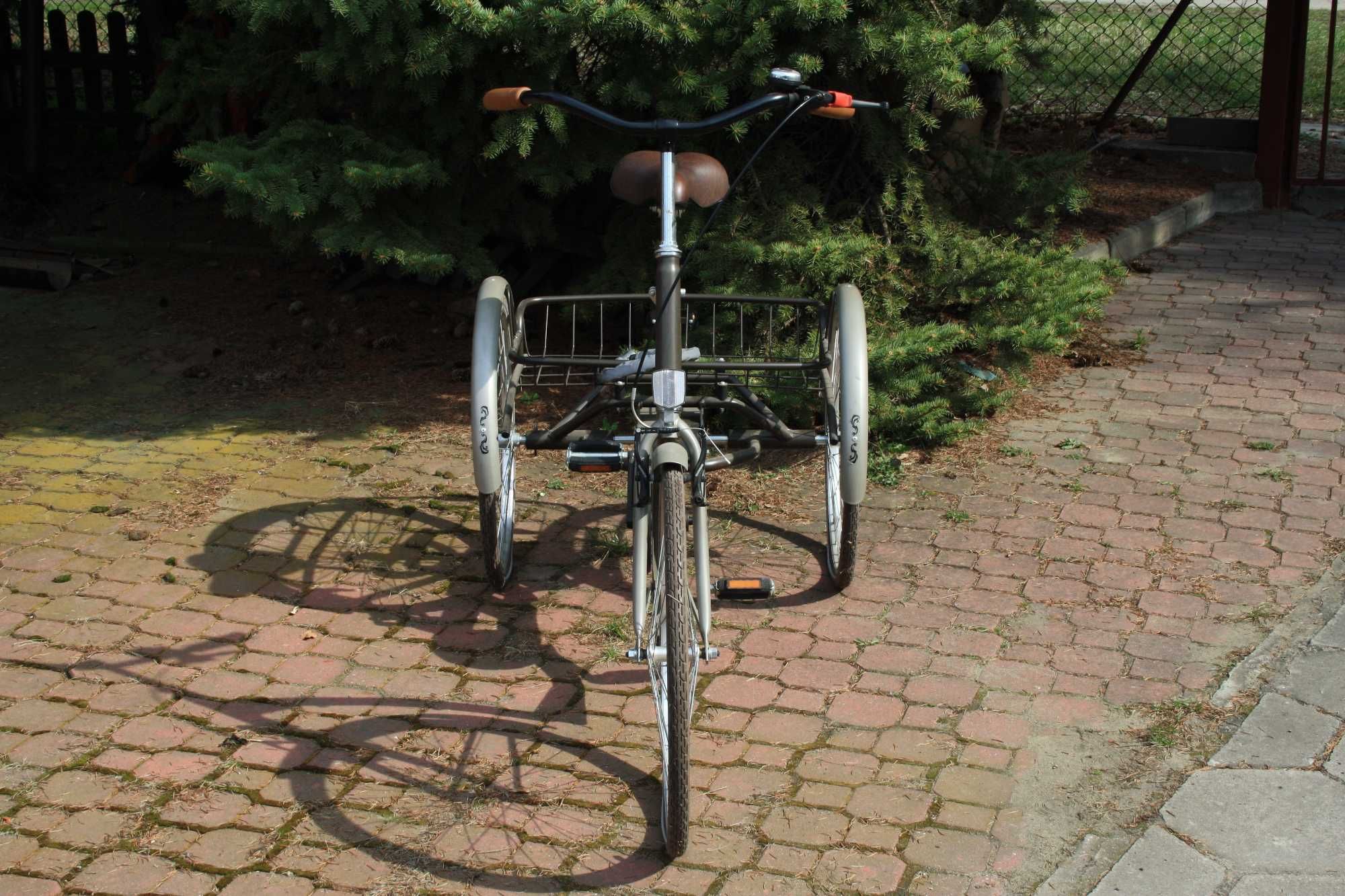 Rehabilitacyjny rower trójkołowy dla dorosłych w stylu RETRO VINTAGE